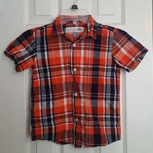 Button up plaid shirt